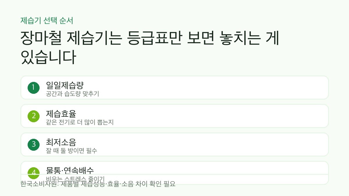제습기 구매 순서